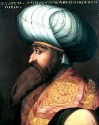 ALLORI  Cristofano Portrait of Bayezid I oil painting on canvas